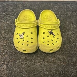 CROCS Kids Lime Green Clogs